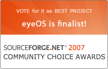 EyeOS, finalista como mejor proyecto del año