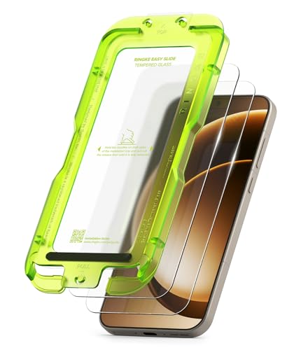 Ringke Easy Slide Tempered Glass Compatible con Protector Pantalla OnePlus 15, Súper Fácil de Instalar, Cristal Templado Premium Irrompible con Dureza 9H - 2 Unidades