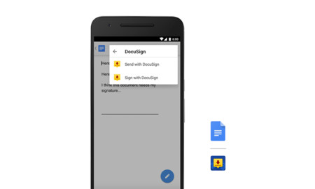 Google Docs y Sheets para Android estrenan los complementos, más integración con otras aplicaciones