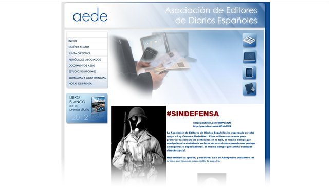 AEDE hackeada