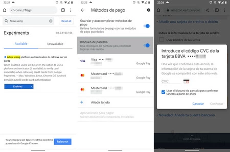 Chrome での支払い