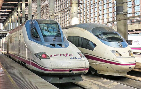 Trenes de Renfe en Atocha