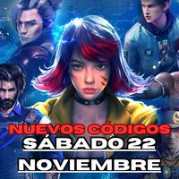 Códigos Free Fire Max hoy Sábado 22 de Noviembre con recompensas gratuitas 