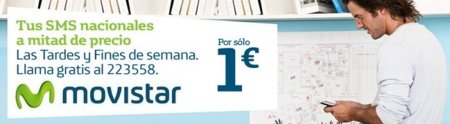 SMS a mitad de precio con Movistar las tardes y fines de semana de noviembre