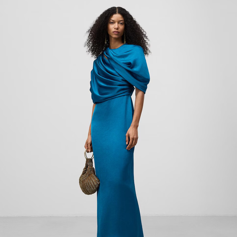 Adolfo Dominguez
Vestido largo drapeado