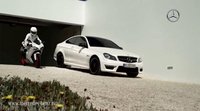 Mercedes C63 AMG Coupé vs Ducati 848 EVO, duelo amistoso