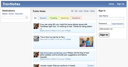 Trav Notes, el Twitter para viajeros