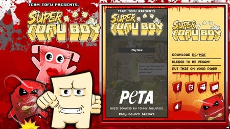 PETA presenta 'Super Tofu Boy' parodiando a Team Meat