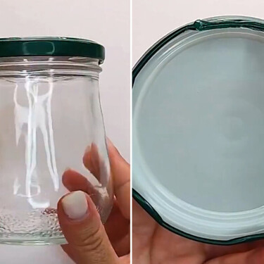 No lo sabía, pero con un bote de cristal puedes hacer tú mismo este elegante portavelas para dar luz en terrazas y jardines 