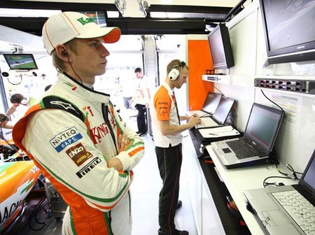 Nico Hülkenberg, piloto oficial Sahara Force India en 2012
