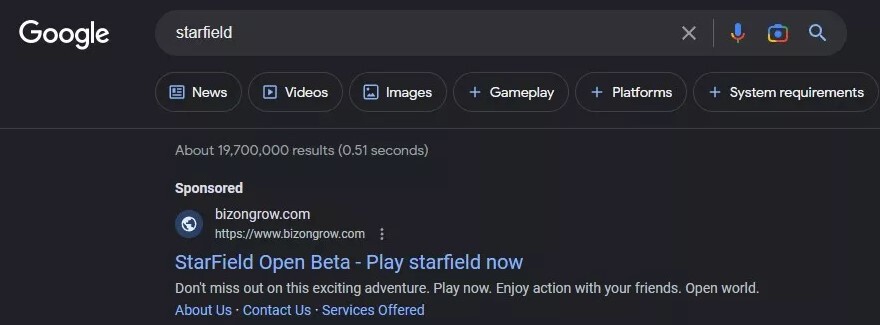 ¡No caigas en esta estafa! Starfield no tiene beta abierta, pero hay ...