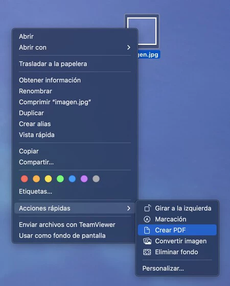画像をPDFに変換する Mac