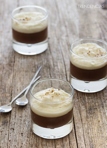 ¿Vas a tomar postre o café? Vasitos de cappuccino. Receta