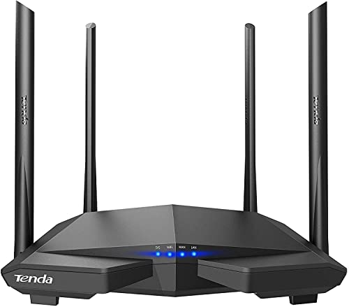 Tenda AC6 WiFi Router Inalámbrico Inteligente, Enrutador AC1200, Doble Banda de 2.4G y 5G, 4 Antenas Externas