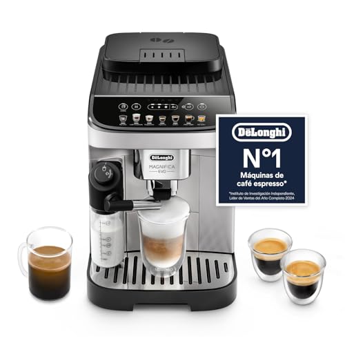 De'Longhi Magnifica Evo - Cafetera Superautomática 7 Bebidas Plata/Negr