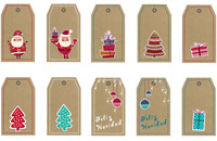 Tarjetas de Navidad imprimibles para los regalos