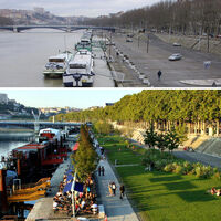 "Es como liberar la tierra". Los veranos son insoportables, por eso están empezando a levantar el pavimento de las calles