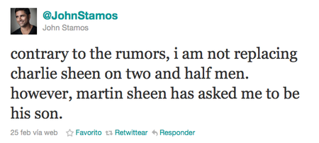John Stamos se pitorrea a costa de Charlie Sheen en Twitter