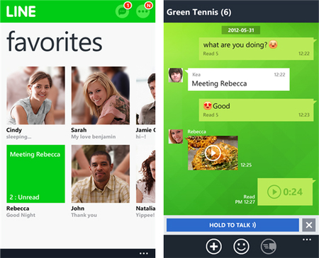 Line se actualiza, ahora ya es soportado por Windows Phone 8