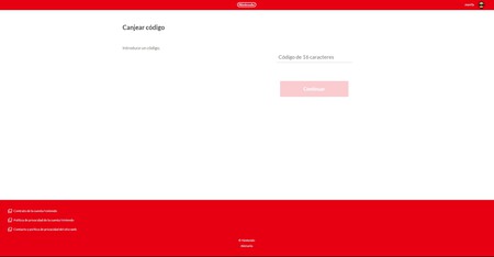 Código Nintendo Switch