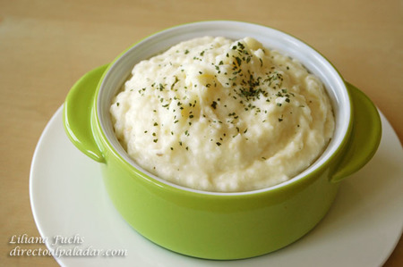 Puré cremoso de patatas y nabo. Receta