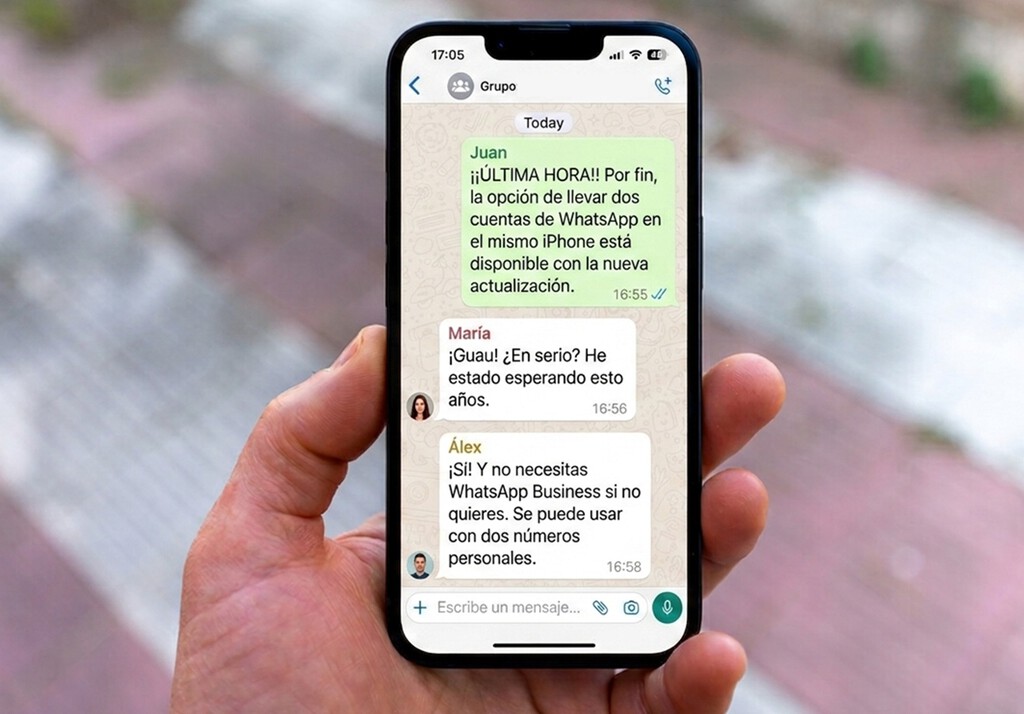Desde hoy, el doble WhatsApp ya funciona en iPhone: así puedes tener dos cuentas en tu móvil Apple