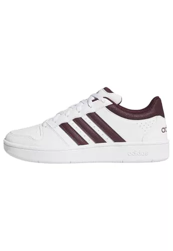 adidas Hombre Hoops Classic Shoes, FTWR White/Maroon/FTWR White, 44 2/3 EU