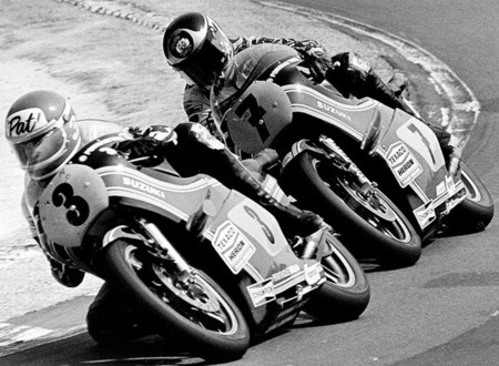 Pat Hennen y Barry Sheene, Suzuki 1978