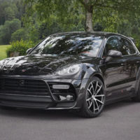 Este frontal que da miedo es de un Porsche Macan preparado por Mansory
