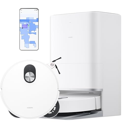 XIAOMI Robot Vacuum 5 Pro - Robot Aspirador y Fregasuelos Inteligente, 20 000 Pa,Videollamada Unidireccional en Alta Definición,Radar Inteligente,Limpieza Profunda de Polvo, Pelo y Migas