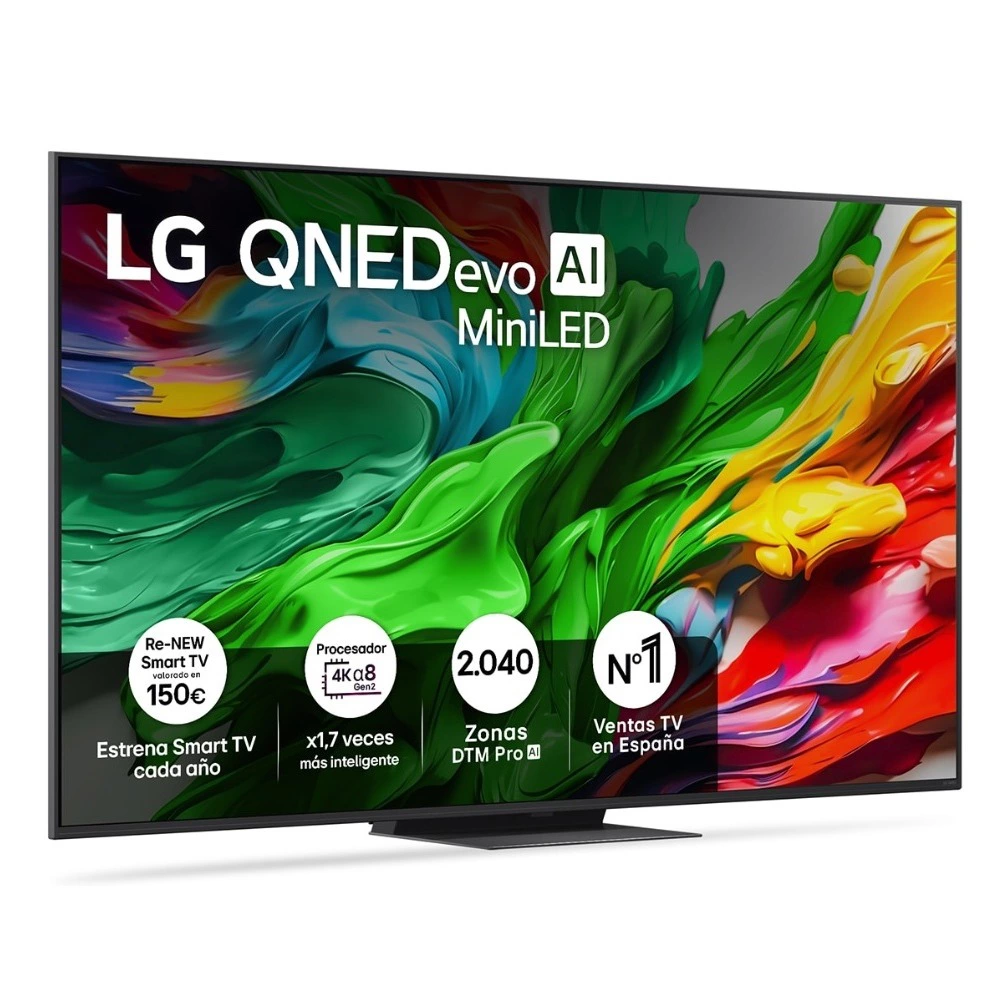 LG TV QNED evo MiniLED AI 164cm (65") LG 65QNED86A6A, 4K Smart TV (Reacondicionado Grado D)