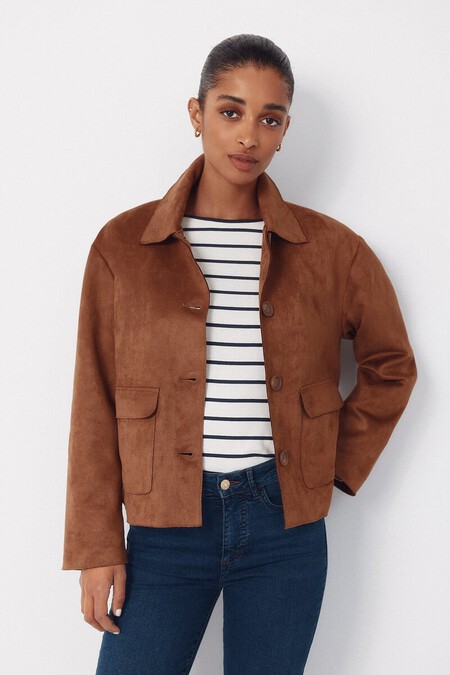 Chaqueta Ante Primavera Viral Elegante Bonita Entretiempo Cazadora Tendencia