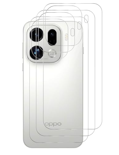 GIOPUEY [3 Pack Protector Trasero Compatible con OPPO Find X9 Pro, TPU Flexible, Ultra Delgado, Inastillable, Funda Compatible, Resistente a Los Arañazos - Transparent