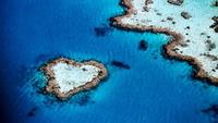 Cuatro islas con forma de corazón