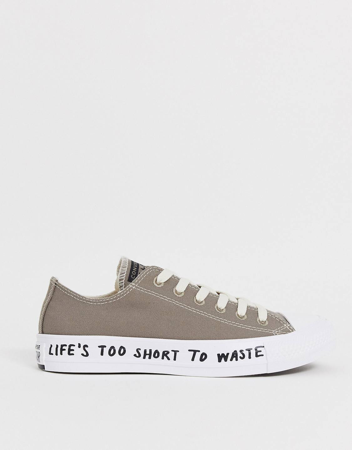Zapatillas recicladas en gris Chuck Taylor Ox All Star Renew de Converse