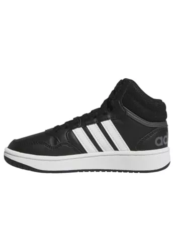 adidas Hoops Mid Shoes, Zapatillas, Core Black/Cloud White/Grey Six, 38 EU