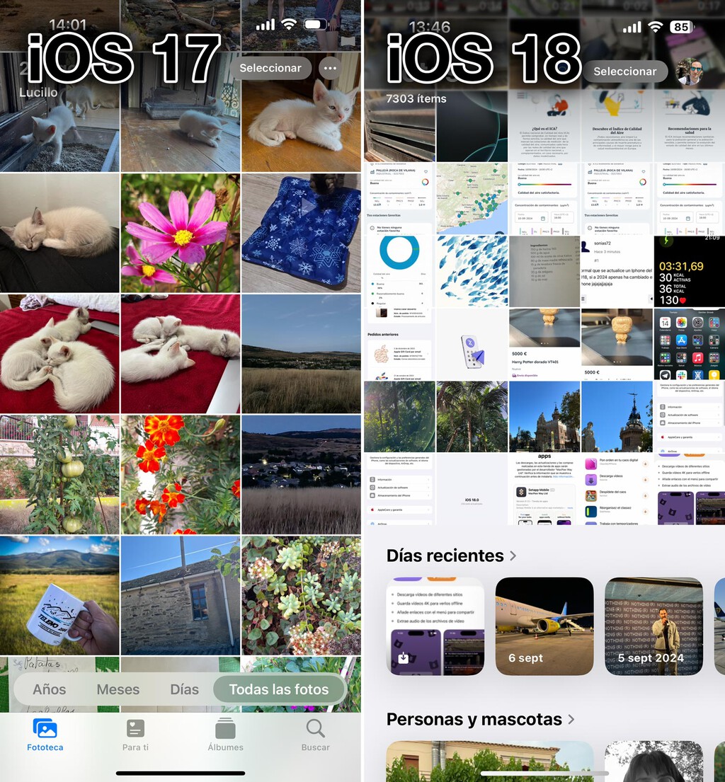 Ios Psone Foto La nueva app Fotos de iOS 18 es un lío. Guía práctica para entender el ...