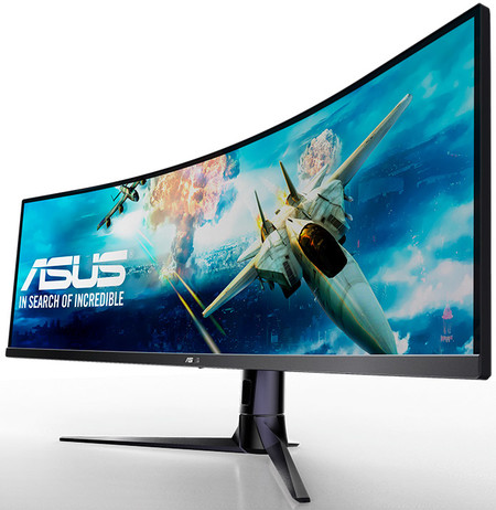 Asus presenta un nuevo monitor gaming, Asus VG49V, un panel curvo con resolución DFHD y una relación de aspecto 32:9