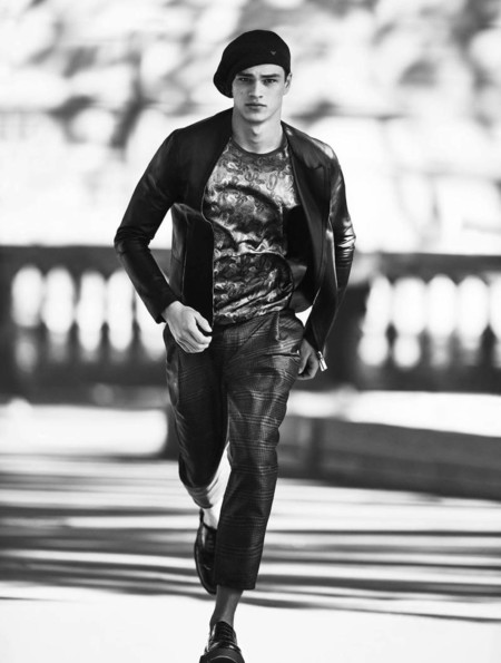 Cropped pants y estilo urbano para la primavera de Emporio Armani