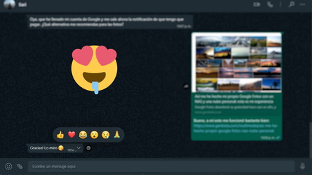 WhatsApp Web y Desktop ya nos permiten enviar reacciones: así puedes contestar sin escribir
