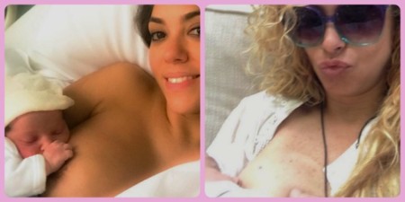 Más madres famosas apoyando la lactancia materna: Paulina Rubio y Floppy Tesouro