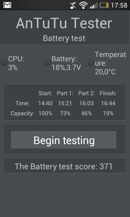 Antutu Battery Test