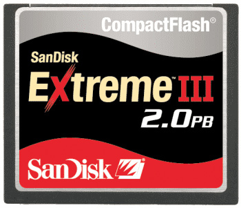 La especificación 5.0 de las CompactFlash permite varios PetaBytes de capacidad
