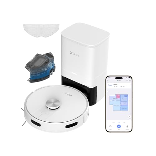EZVIZ Robot Aspirador y Friegasuelos con Base Autovaciado