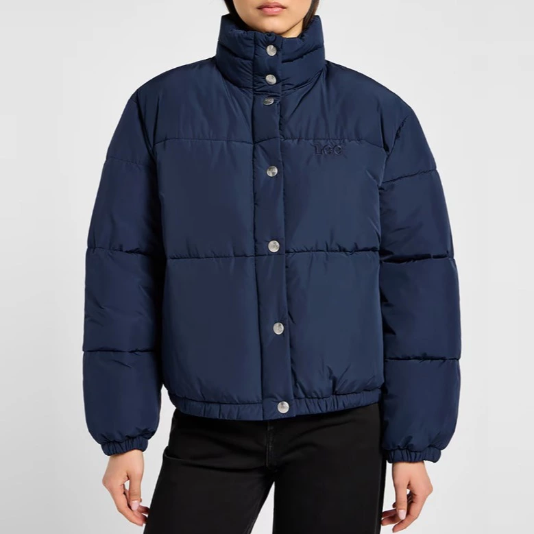 Lee Plumífero corto con puños y bajo elásticos mujer