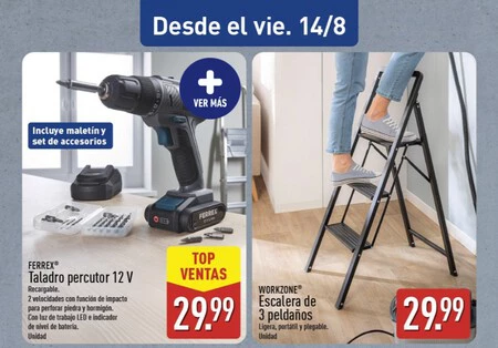 Taladro Percutor Folleto Aldi