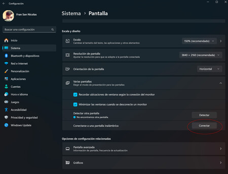 Windows Pantalla