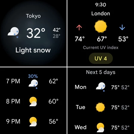 Google ウェザー ウェア