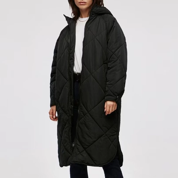 Jack & Jones Abrigo acolchado largo con dibujo de mujer