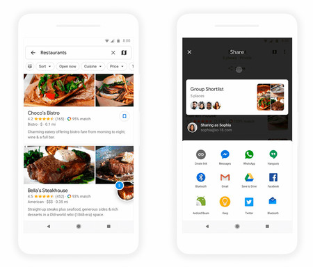 Google Maps estrena los planes en grupo: decide dónde cenar con tus amigos fácilmente